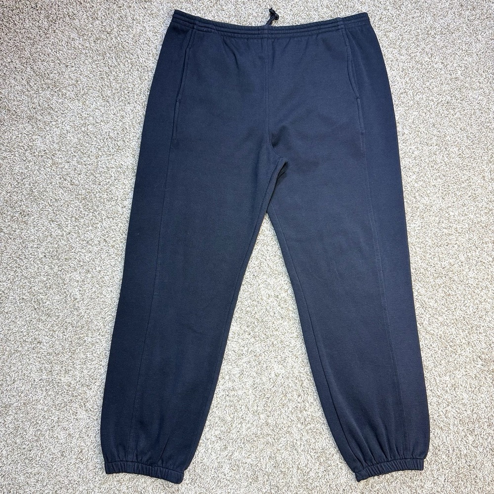 VTG 90s Christian Dior Monsieur Mens XL Black Sweatpants Joggers Taiwan Drawcord